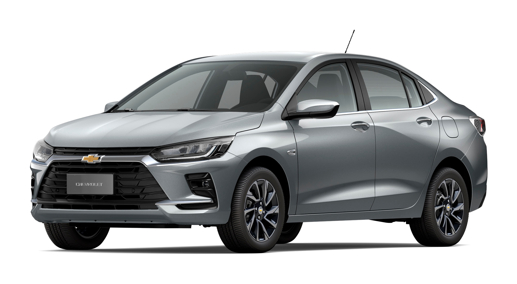 Conheça o Onix Plus 2027 no modelo PREMIER Turbo AT na cor Prata Shark